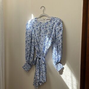 Alice + Olivia Molli Long Sleeve Fit + Flare Dress | Size 4